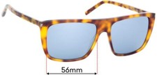 SFx Replacement Sunglass Lenses Fits Saint Laurent Sl 156 - 56mm Wide