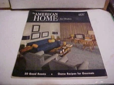AMERICAN HOME MAGAZINE OCTOBER 1952 GREAT 50'S STYLES/ADVERTISING ADS