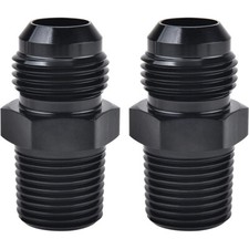 2Pcs 8AN Male Flare to 3/8 NPT Fitting Male S...