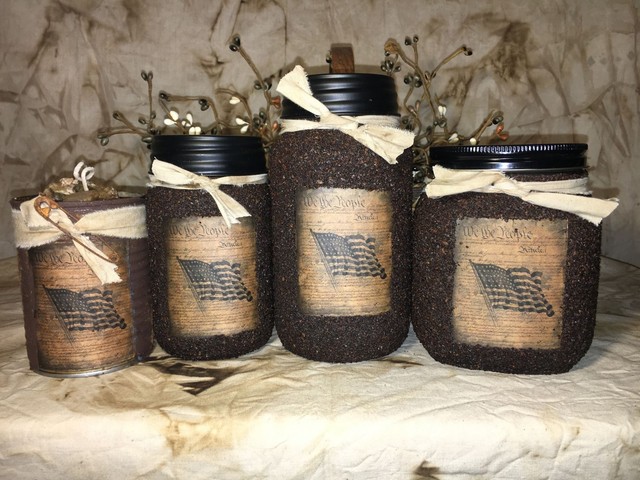 Primitive Mason Jar Candle 16 oz Red Velvet Cake eBay