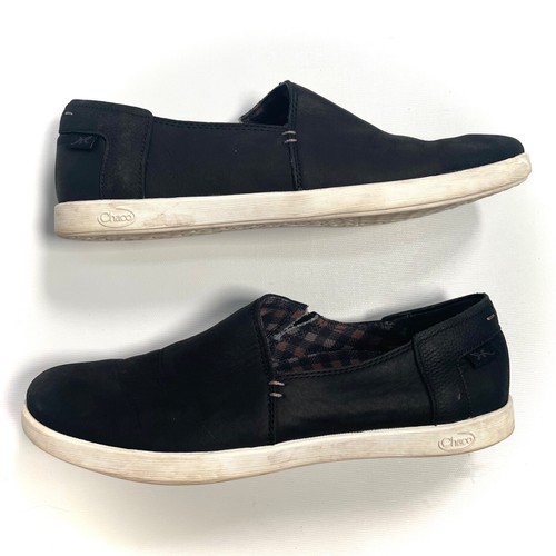 Chaco Ionia Leather Slip-On Low Top Comfort Sneakers Shoes, Black, women’s 7.5 - Picture 4 of 10