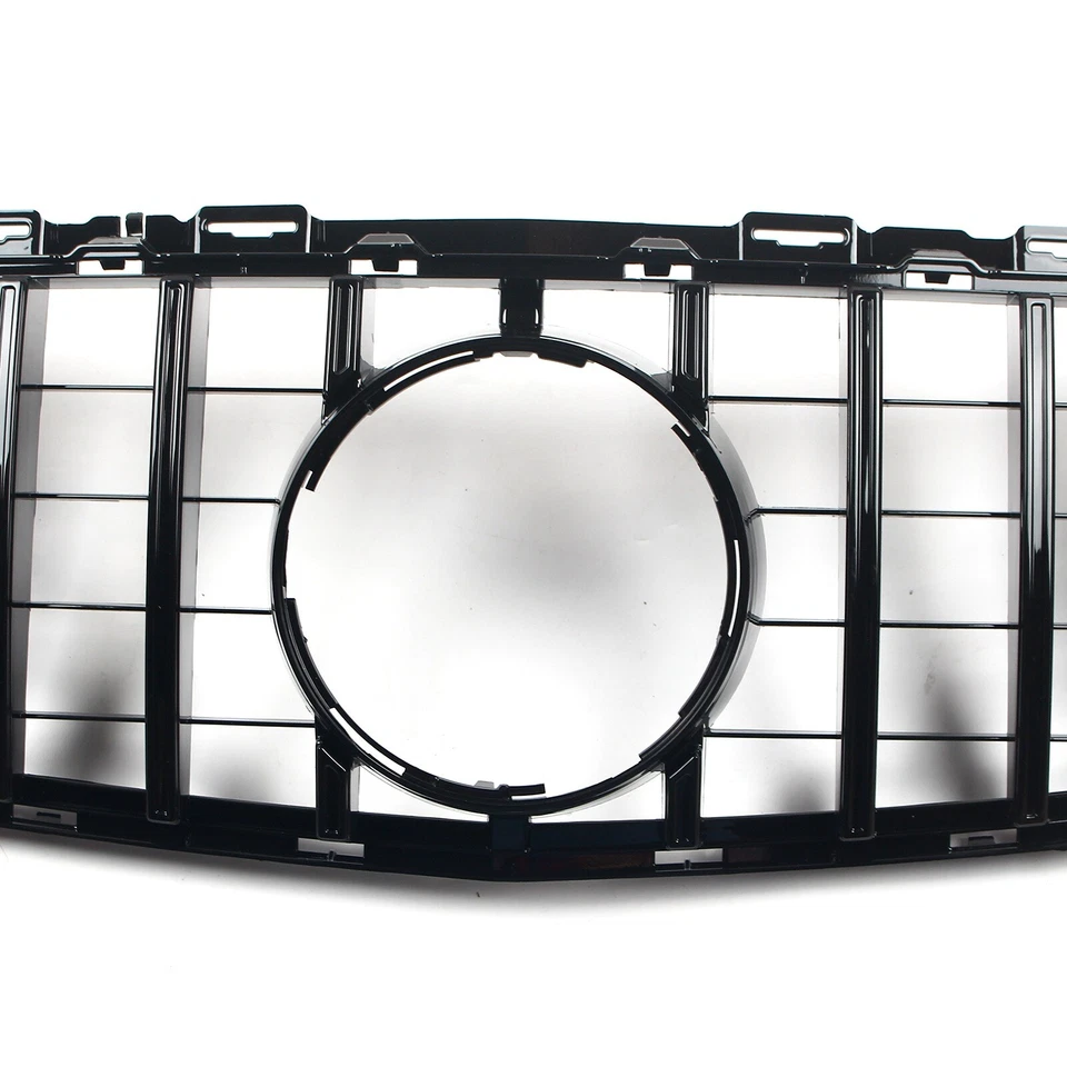 Grelha frontal estilo GTR preta para 2015-2018 Mercedes W205 Classe C C C250 C300 - Imagem 4 de 4