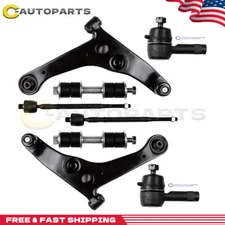 Front Lower Control Arm Ball Joints Tie Rod Ends For 2002-2006 Mitsubishi Lancer
