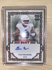 2020 Leaf Ultimate Draft Sam Ehlinger Rookie Auto 2/5
