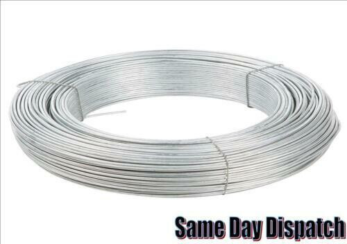 0,8 G ALAMBRE DE JARDÍN GALVANIZADO DE ALTA RESISTENCIA ALAMBRE DE ESGRIMA EXTERIOR 15M LONGITUDES - Imagen 1 de 2