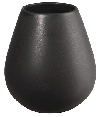 ASA Selection Ease Vase Blumenvase Dekovase Steinzeug Schwarz H 18 cm