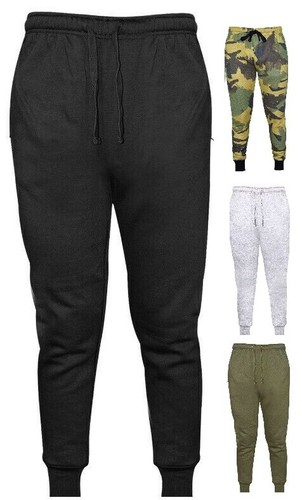 Para hombre Liso Chándal Pantalones Jogging Pantalones Camo Polar Gimnasio  Fitness Deporte Pantalones | eBay