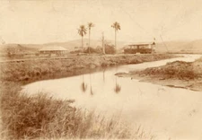 Building scientific work Boma Democratic Republic Congo 1880 OLD PHOTO