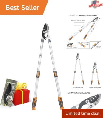 Heavy Duty Tree Trimmer with 2-Inch Cutting Capacity - Compound Action Loppers