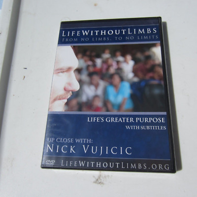 Life Without Limbs: From No Limbs to No Limits (Life's Greater Purpose, DVD) NEW