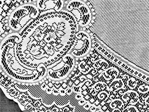Heritage Lace Classic Canterbury 70 x 90 Oval White Tablecloth Dining Room - Picture 5 of 8