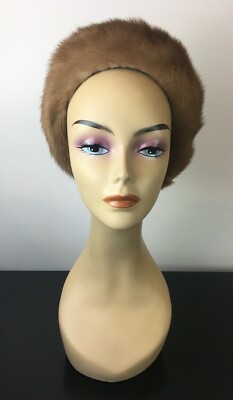 Vintage Non-Brand Mink Berret Sz. S-M Vintage Mink Beret - Etsy main image 4