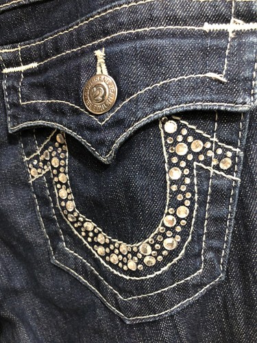 True Religion Women's Jeans Size 29 With Crystals - Gem True Religion Women's Jeans Size 29 With Crystals - Gem
