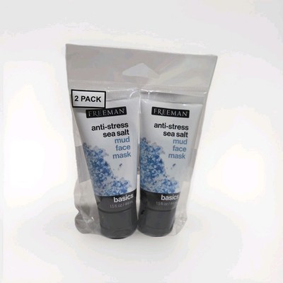 Freeman Anti-Stress Sea Salt  mud face mask Basics 1.5 oz (2 Tubes) #400