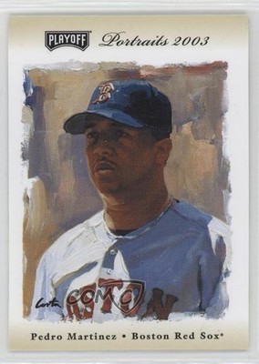 2003 Playoff Portraits Beige /250 Pedro Martinez #36 HOF 0o5y