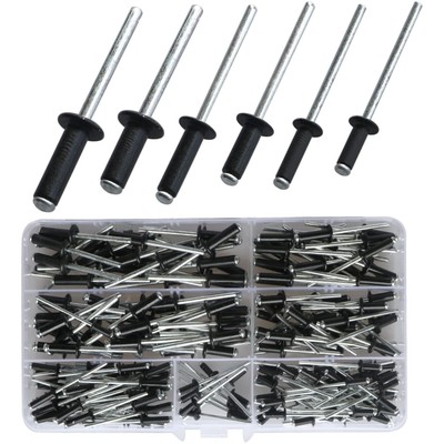 Blindnieten Set Aluminium Nieten Sortiment Kit M3 M4 M5 für Metall Möbel Mari...