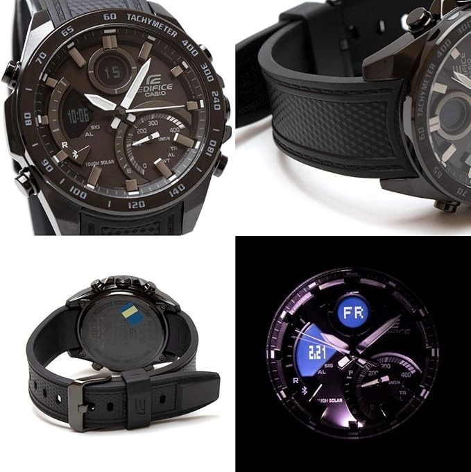 CASIO EDIFICE Bluetooth Tough Solar ECB-900PB-1A Chronograph Black