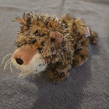 Ganz Webkinz Lil Kinz Leopard HS031 Small Plush Kids Brown Spotted Tinsel Fur
