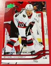 2025-26 Upper Deck Series 2 Holiday Fabian Zetterlund #371 Senators