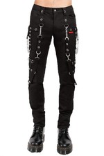 Tripp NYC No Excuses Bondage Pants Black/Black - Bondage Pants, Goth, Street G