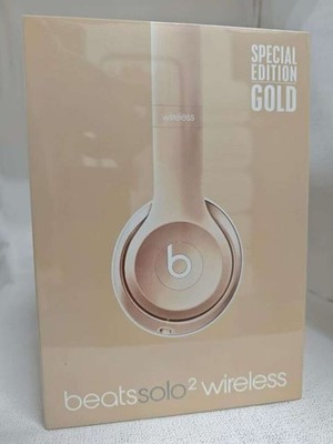 Unopened Beats Solo2 Wireless SPECIAL EDITION GOLD headphones
