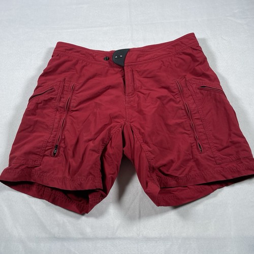 Vintage Y2K Oakley Software MTB Mountain Bike Technical Cargo Shorts Red 32