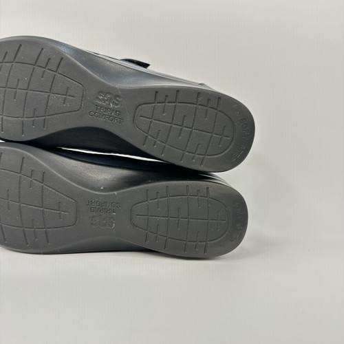 SAS Roamer Size 8.5 Narrow Navy Leather Comfort Slip On Walking Shoes - Picture 7 of 13