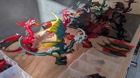 Lego Castle Dragon Bundle 7093 7094 7048 Troll Warship 2x Green + 70403