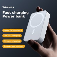 20000mAh Magnetic Wireless Power Bank MagSafe External Battery For iPhone 12-17