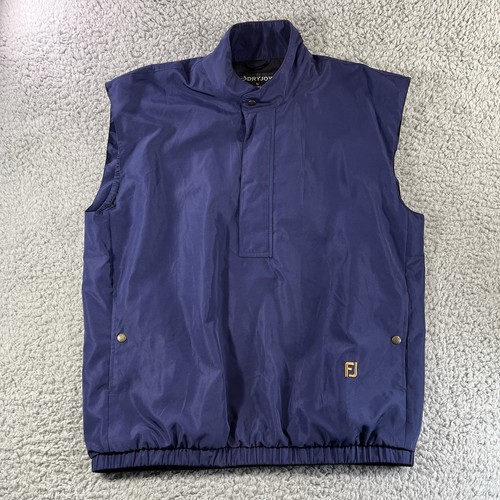 Pull-over 1/4 Zip Footjoy Dryjoys Homme - Bleu Marine, Taille XL, Occasion