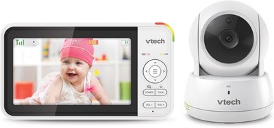 Vtech VM924 Video Babymonitor mit Kamera, 5'' LCD-Display, Lange Akkulaufzeit