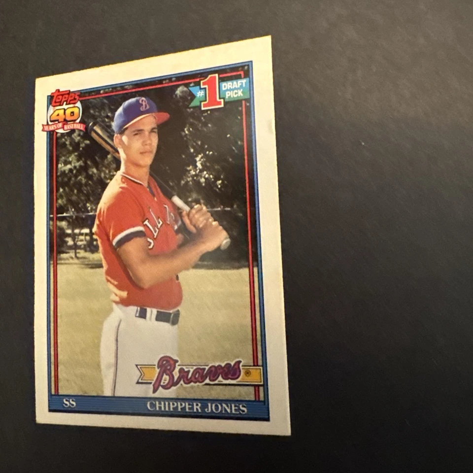 1991 O-PEE-CHEE OPC #333 Chipper Jones *RARE* Rookie Card RC - Image 4 of 4