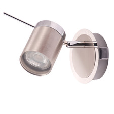 Modern Designer Chrome and Satin Nickel Spot IP44 Bathroom Wall Light Fitting...