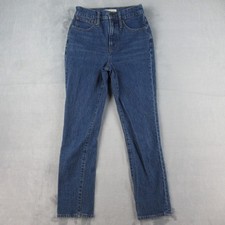 Madewell The Perfect Vintage Jean Size 25 High Rise Tapered Blue Denim CKP4662