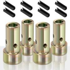 2 Pairs of Cat 1 Quick Hitch Adapter Bushings Set for Category I 3-Point Trac...