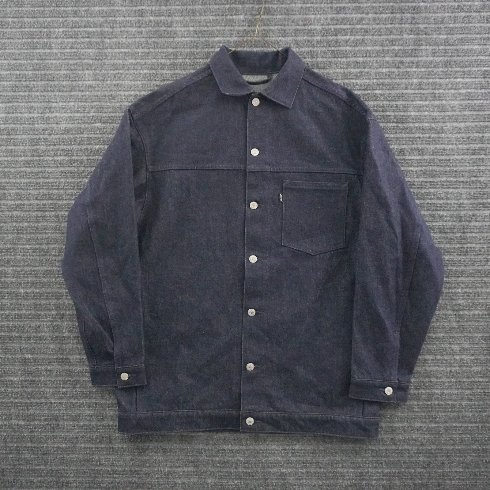 Levis Made & Crafted LMC Denim Jacket Medium Dark Blue Rare Factory Sample - second product detail image