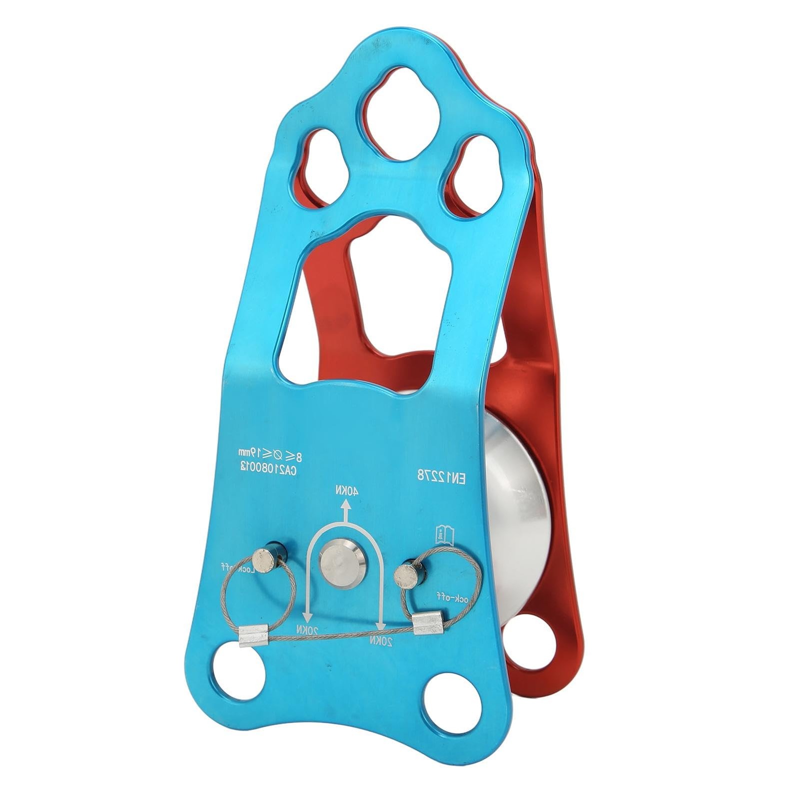 Camnal 40KN Rock Climbing Pulley Fixed Side Single Sheave Pulley for High Alt...