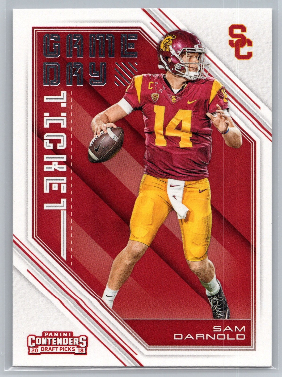 2018 Panini Contenders Draft Picks Sam Darnold Game Day Ticket #1 Rookie RC