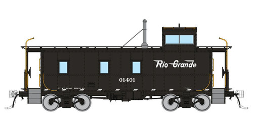Rapido ~ Escala HO ~ D&RGW Extremo Cúpola Acero Caboose #01429 ~ Primeros Mods ~ 225010 | Zustand: New