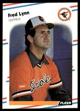 1988 Fleer Fred Lynn Baltimore Orioles #566