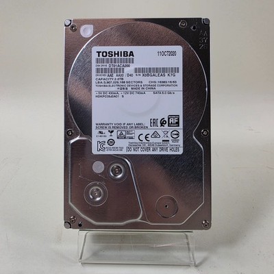 Toshiba 2TB Internal 7200RPM 3.5'' HDD (DT01ACA200)