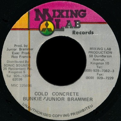 Bunk I / Junior Brammer - Cold Concrete (7'') (Near Mint (NM or M-)) - 2791254385