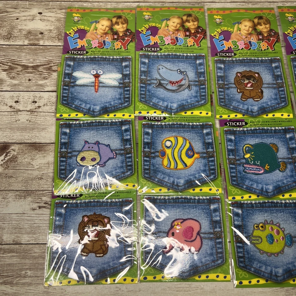 Lot of 15 Embroidery Patches - Iron On - Fun Kingdom Series - Kids Animals - Image 4 of 4