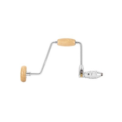 Truper Professional Brace Drill, 12-Inch Length, Wood Barrel & Crank with Woo...