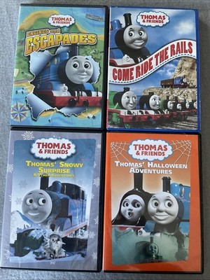 Thomas & Friends  Ride The Rails, Halloween, Snowy , Escapades Lot 4 DVDs