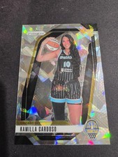 2024 Panini Prizm WNBA #149 Kamilla Cardoso Silver Cracked Ice PRIZM RC Sky