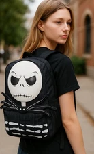 Nightmare Before Christmas Jack Skellington Glow in the Dark Backpack School Bag
