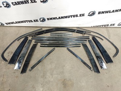    Original BMW X5 E53 Limousine Schwarz Schattenlinie Fenster Außen- Rand Satz