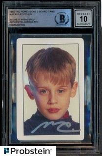 Macaulay Culkin SIGNED Kevin 1992 THQ Home Alone 2 BGS BAS AUTO 10