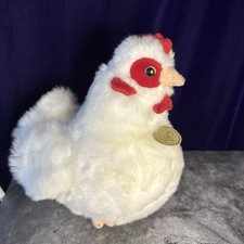 Aurora - Small White Miyoni - 9" White Hen - Adorable Stuffed Animal NWT s